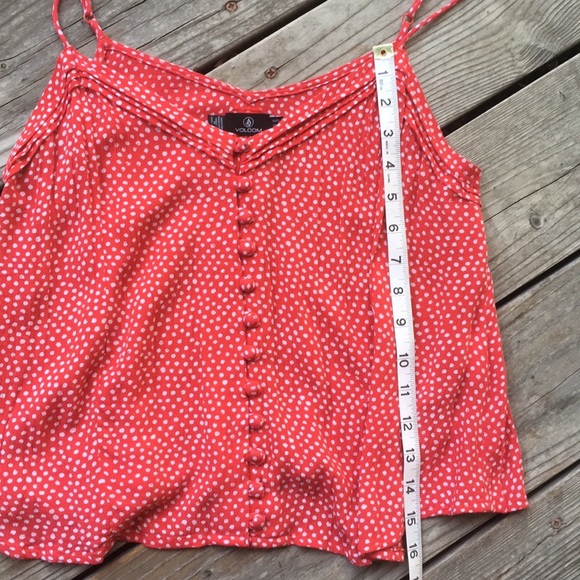 SALE Volcom red polka dot swing tank - Picture 3 of 6